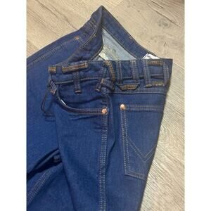 NWT Staud X Wrangler The Straight Cut Blue Jeans 30x34 Long Pants